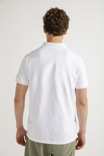 Polo Shirt with Logo Detail
