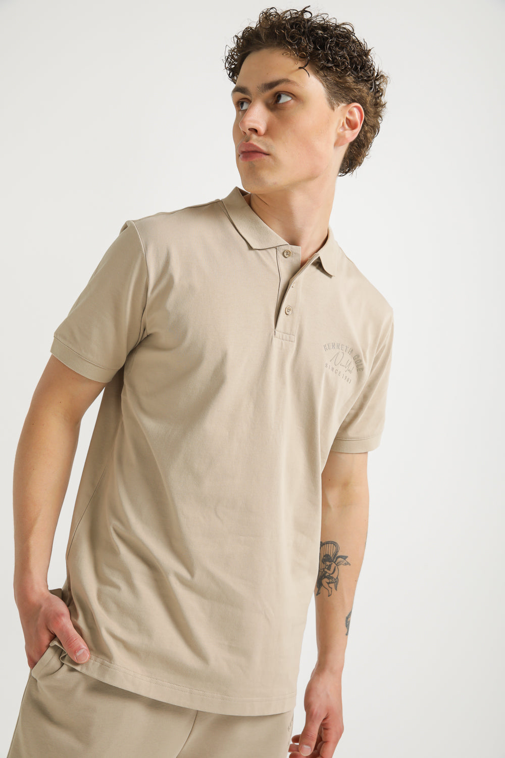 Polo Shirt with Logo Detail