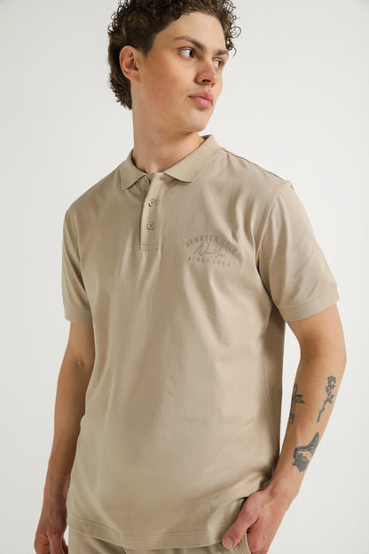 Polo Shirt with Logo Detail