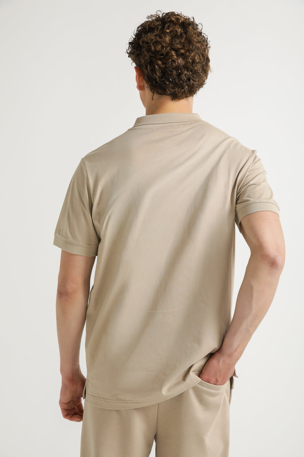 Polo Shirt with Logo Detail