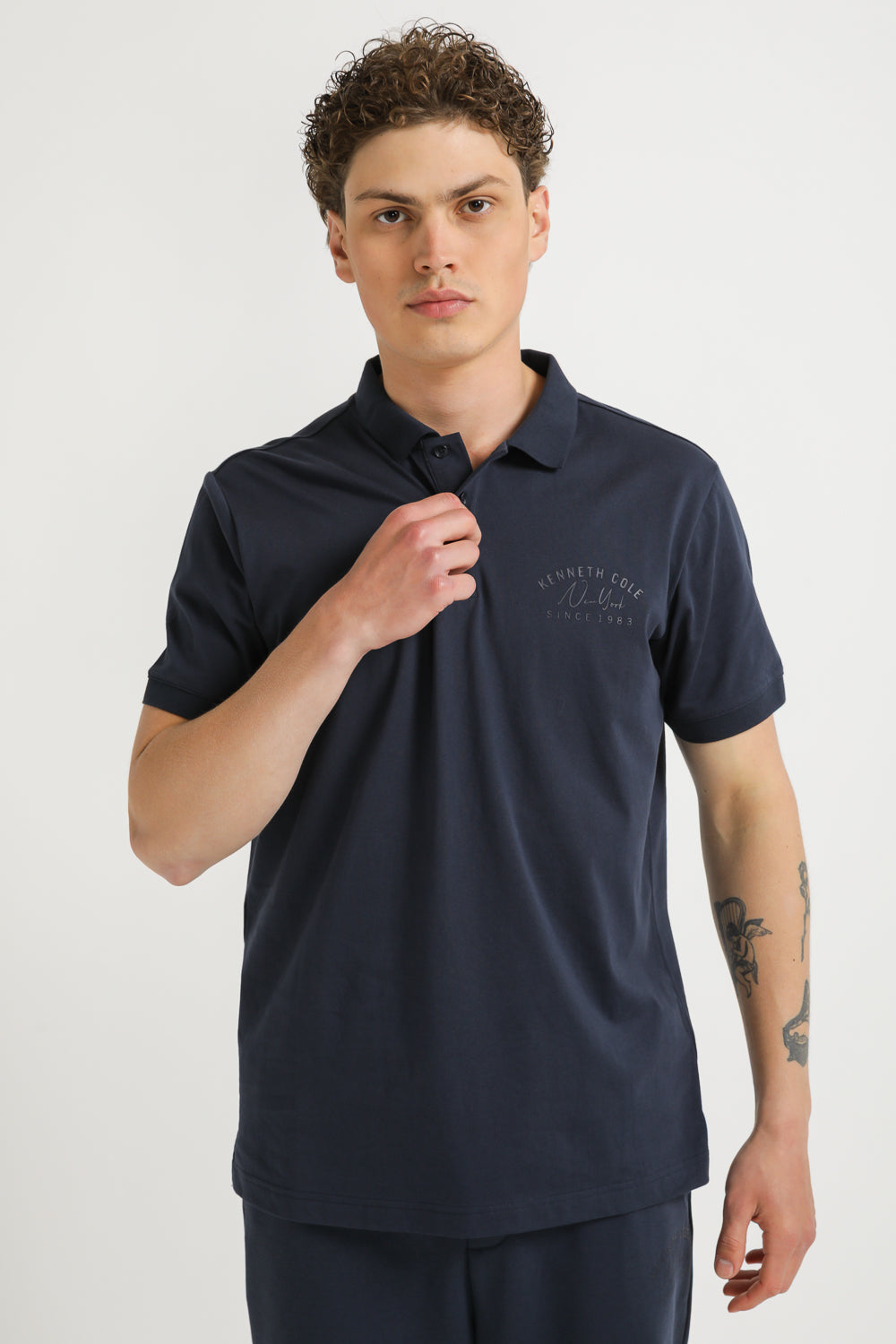 Polo Shirt with Logo Detail