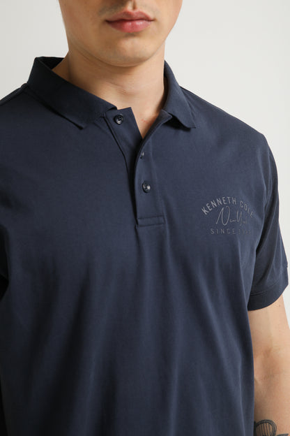 Polo Shirt with Logo Detail