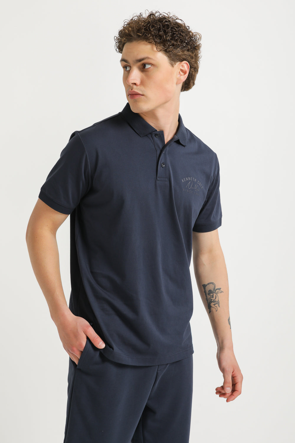Polo Shirt with Logo Detail