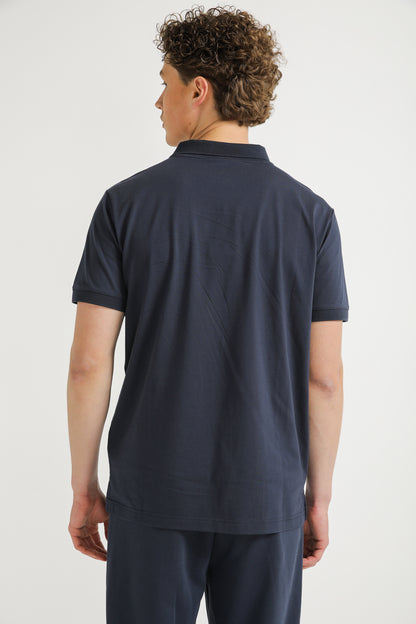 Polo Shirt with Logo Detail