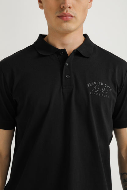 Polo Shirt with Logo Detail