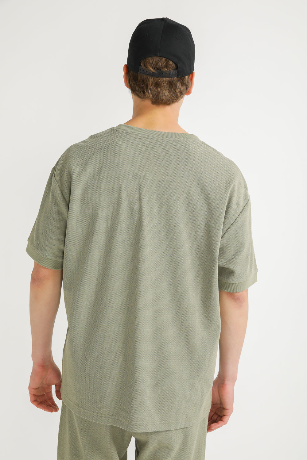 Oversized Jacquard Rib T Shirt