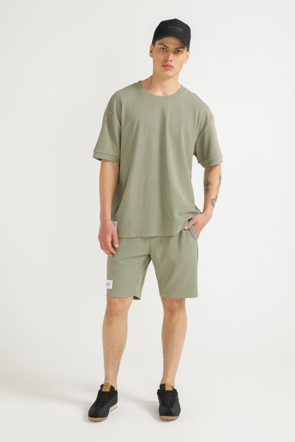 Oversized Jacquard Rib T Shirt