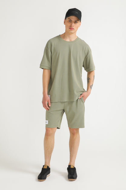 Oversized Jacquard Rib T Shirt