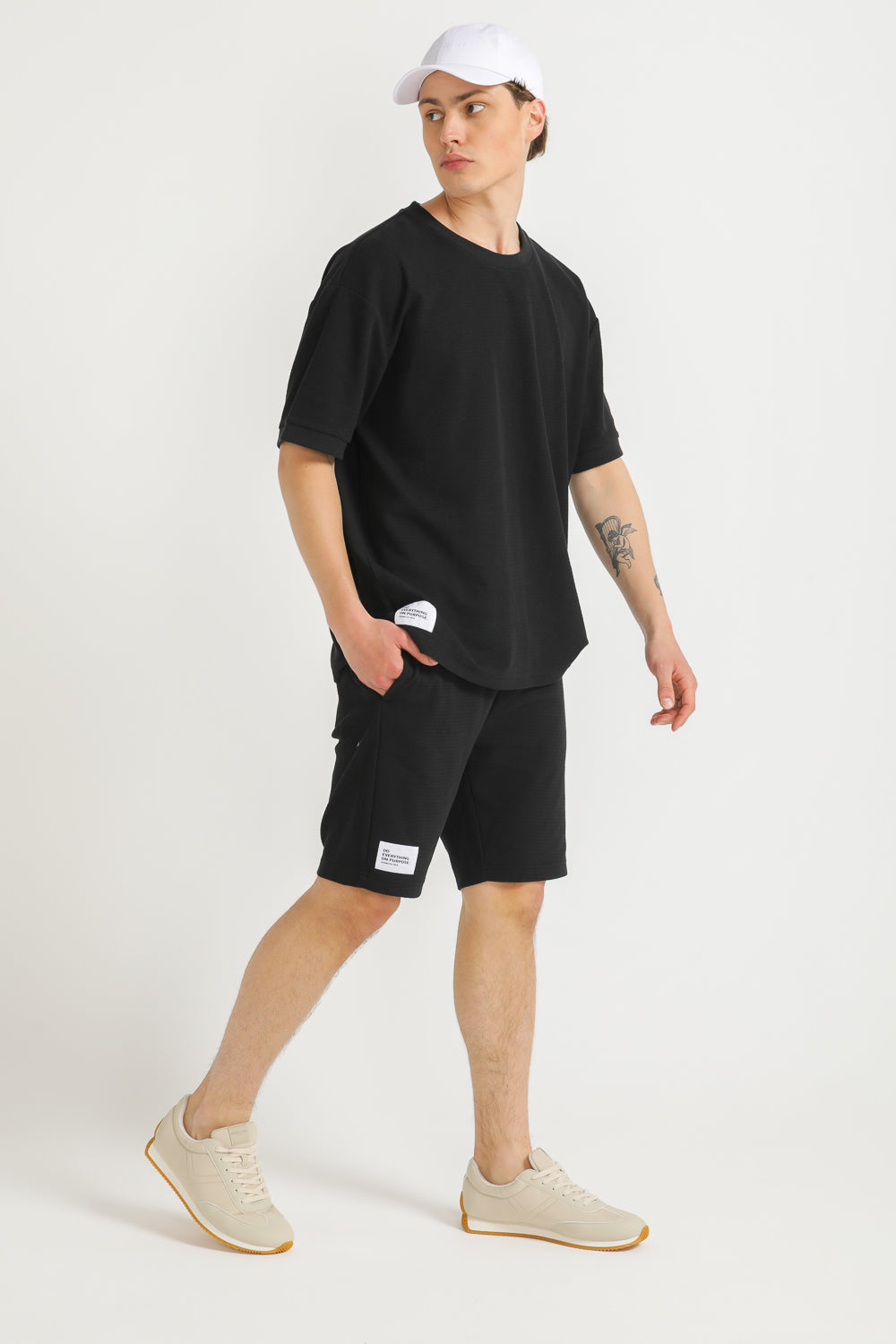 Oversized Jacquard Rib T Shirt