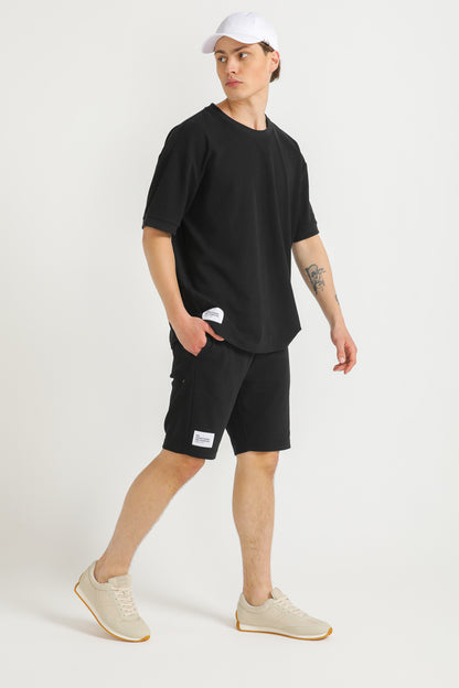 Oversized Jacquard Rib T Shirt