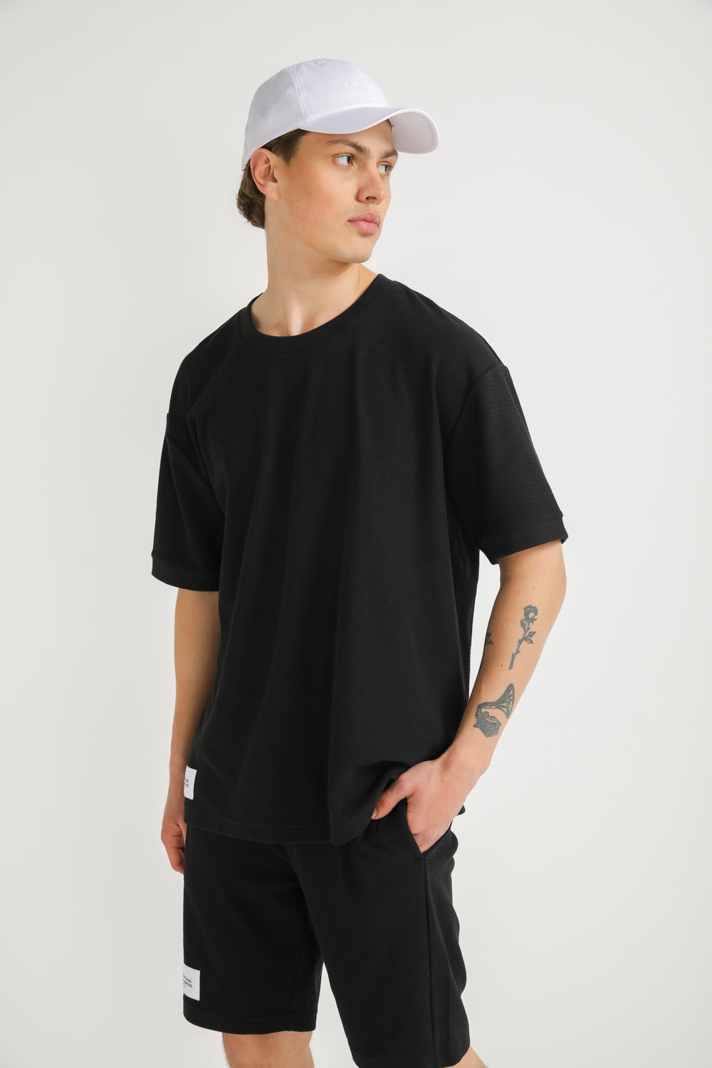 Oversized Jacquard Rib T Shirt