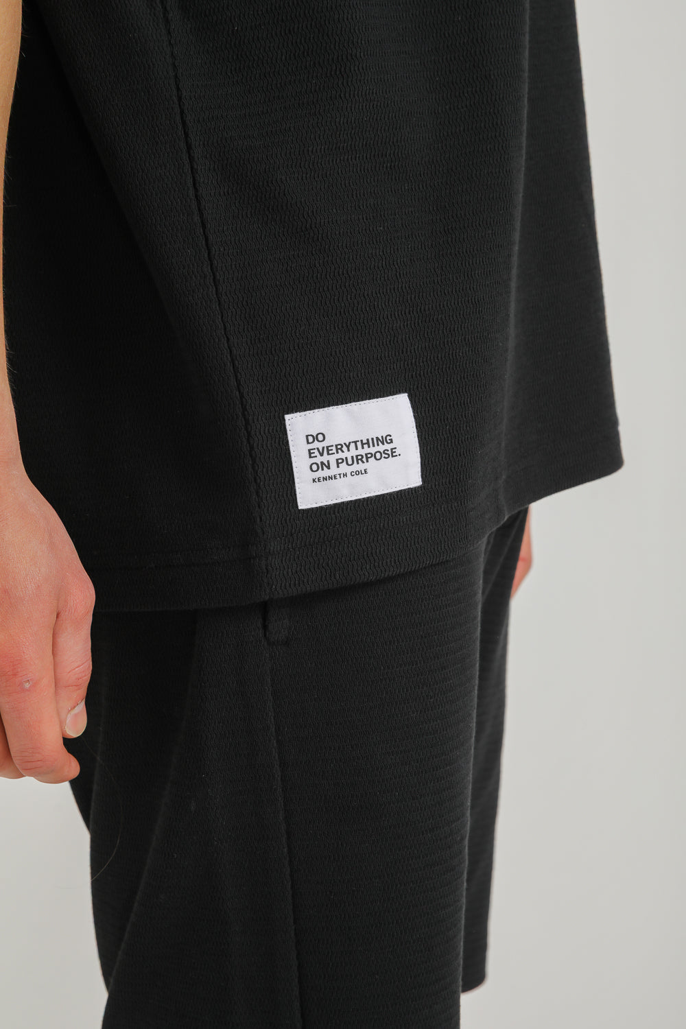 Oversized Jacquard Rib T Shirt