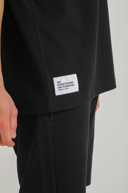 Oversized Jacquard Rib T Shirt