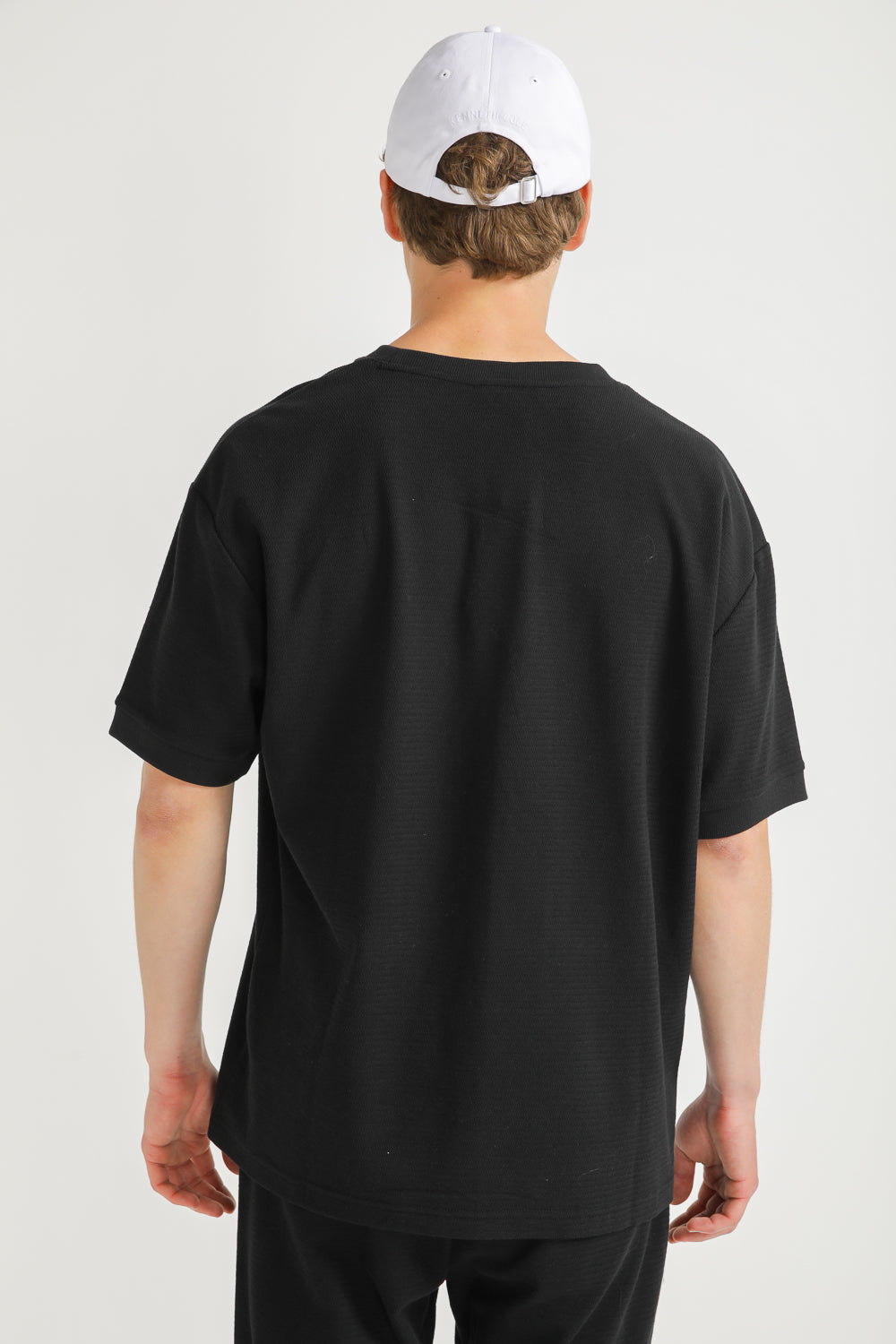 Oversized Jacquard Rib T Shirt
