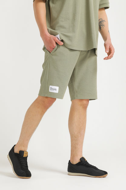 Jacquard Rib Bermuda Shorts