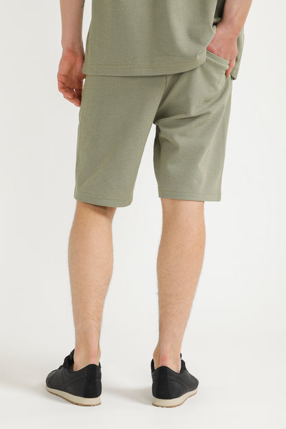 Jacquard Rib Bermuda Shorts