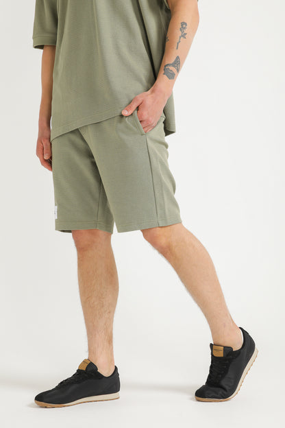 Jacquard Rib Bermuda Shorts