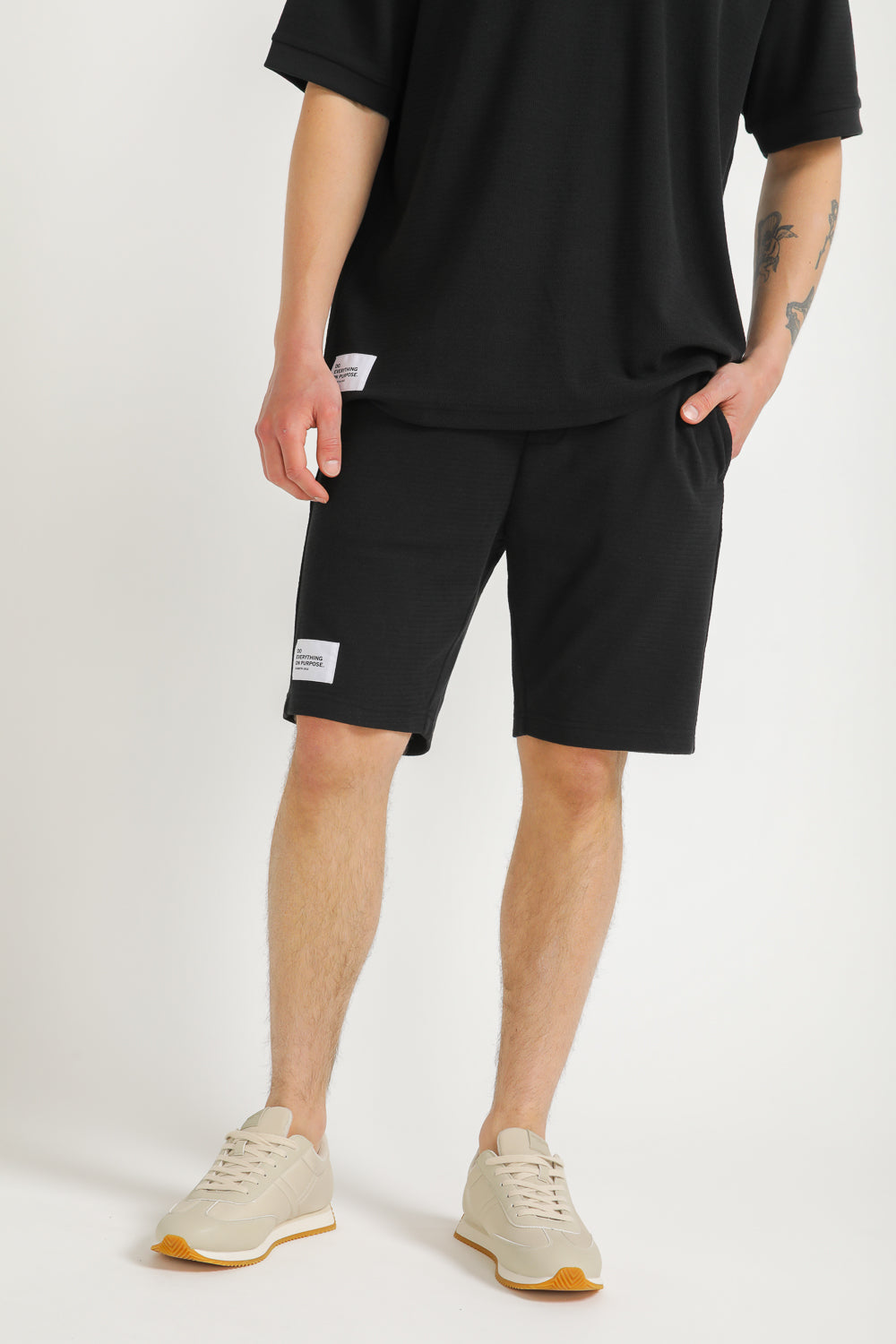 Jacquard Rib Bermuda Shorts