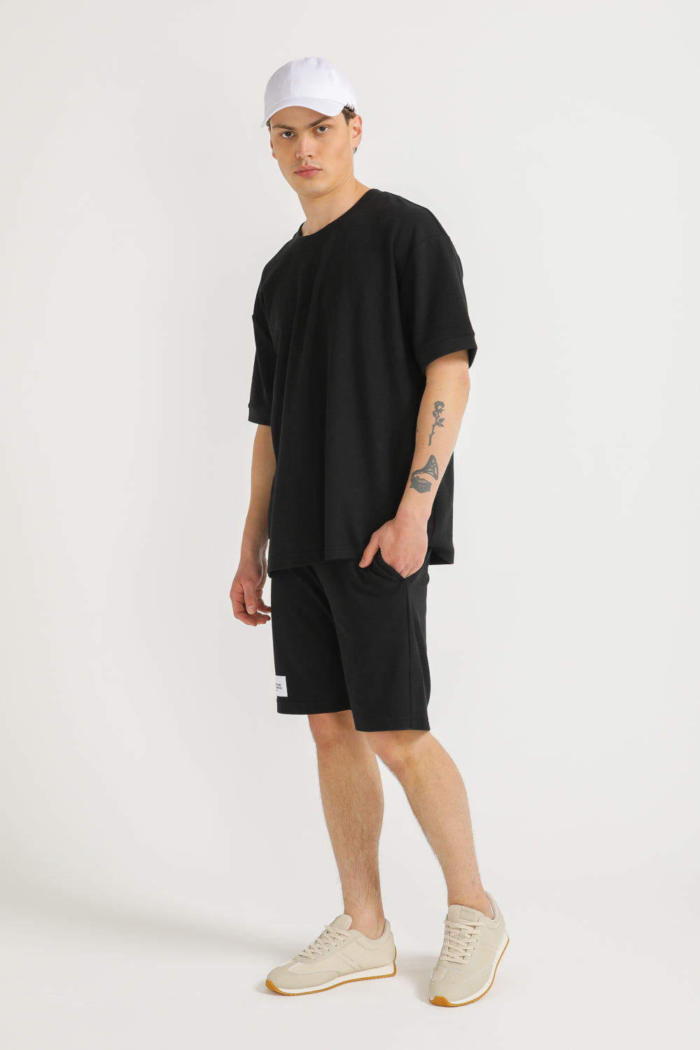 Jacquard Rib Bermuda Shorts