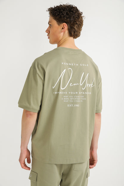 Oversized Cotton Graphic T Shirt