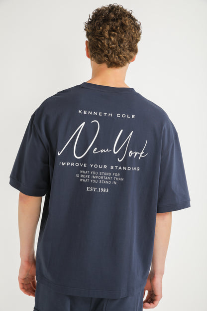 Oversized Cotton Graphic T Shirt