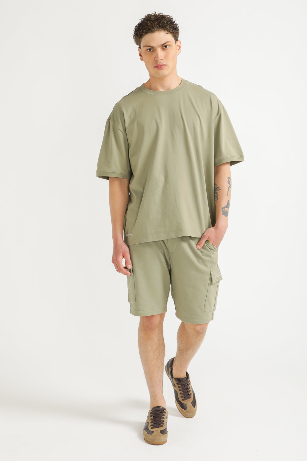 Bermuda Shorts with Logo Detail