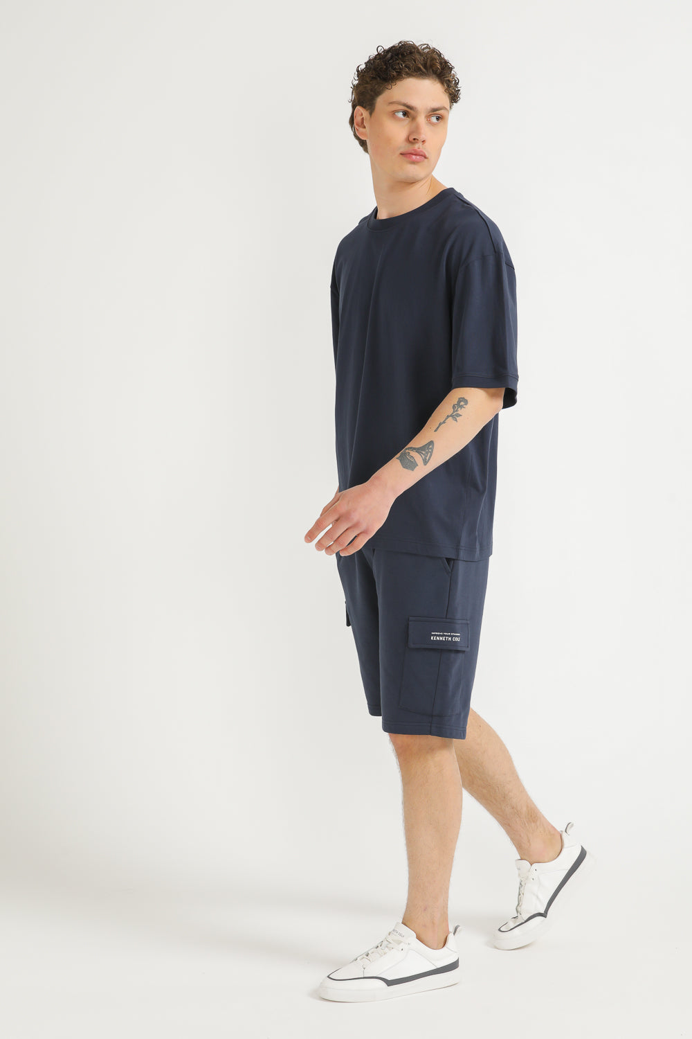 Bermuda Shorts with Logo Detail