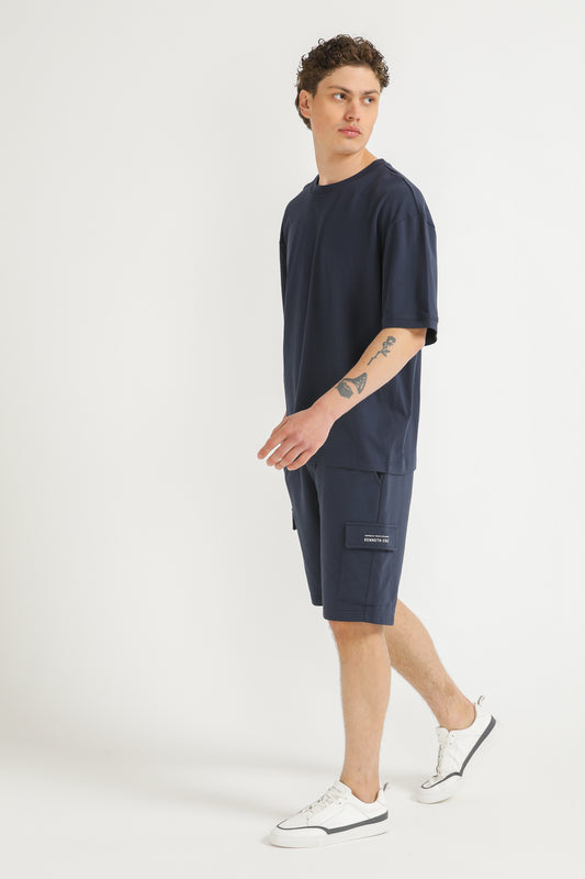 Bermuda Shorts with Logo Detail