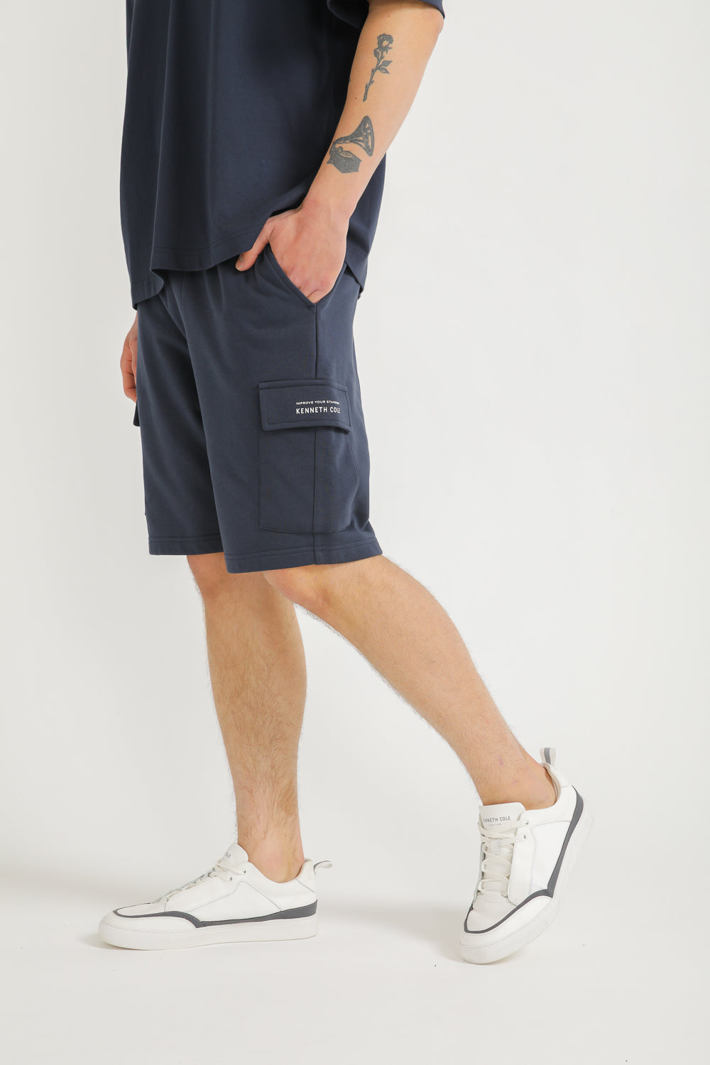 Bermuda Shorts with Logo Detail