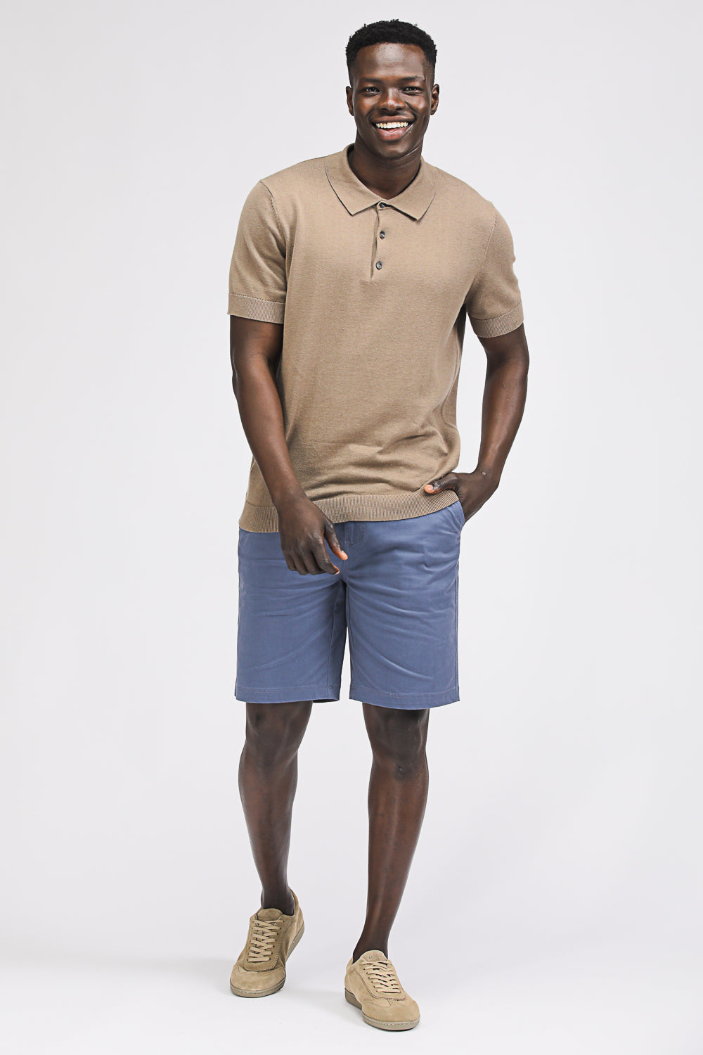 Cotton Knit Polo Shirt