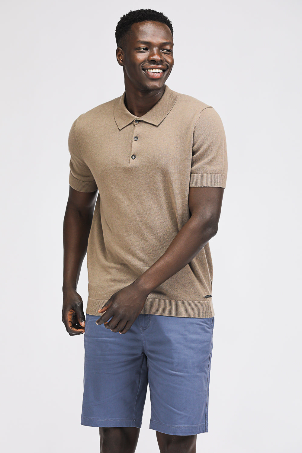 Cotton Knit Polo Shirt