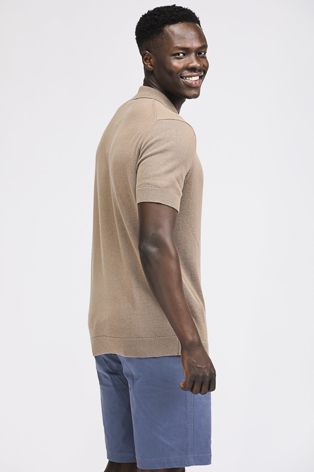 Cotton Knit Polo Shirt