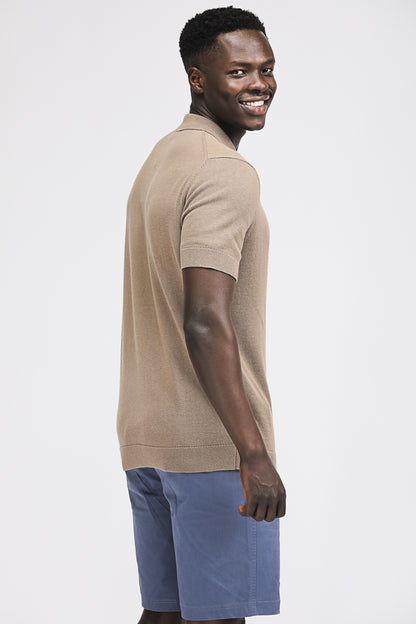 Cotton Knit Polo Shirt