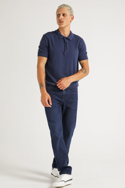 Cotton Knit Polo Shirt