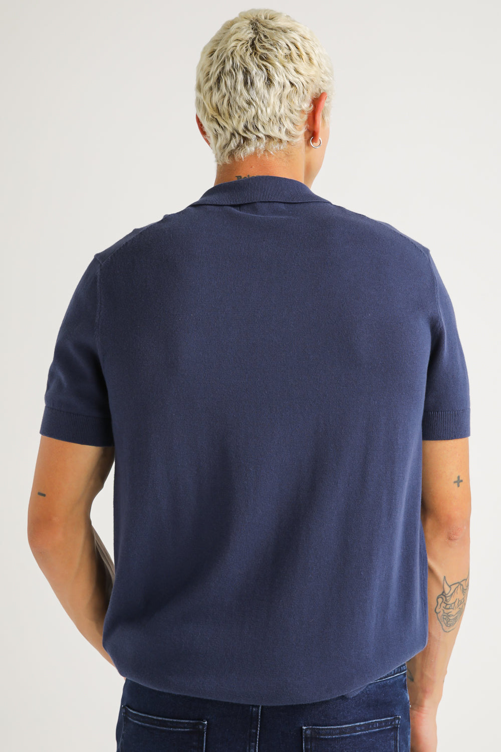 Cotton Knit Polo Shirt