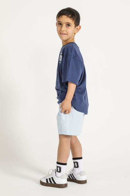 Graphic Print Drawstring Shorts