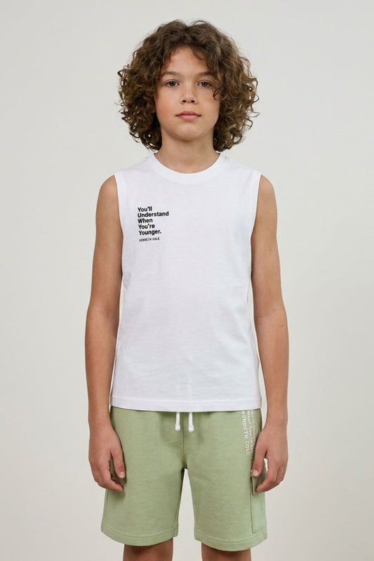 Graphic Cotton Tank Top