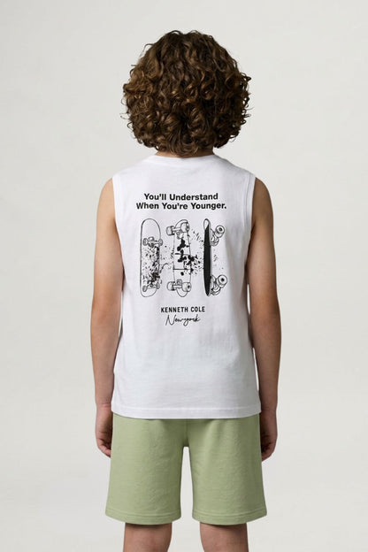 Graphic Cotton Tank Top