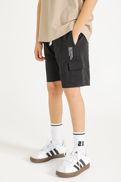 Drawstring Shorts with Side Pockets