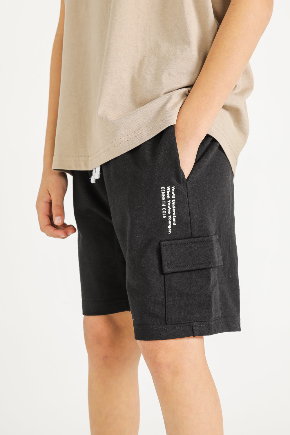Drawstring Shorts with Side Pockets