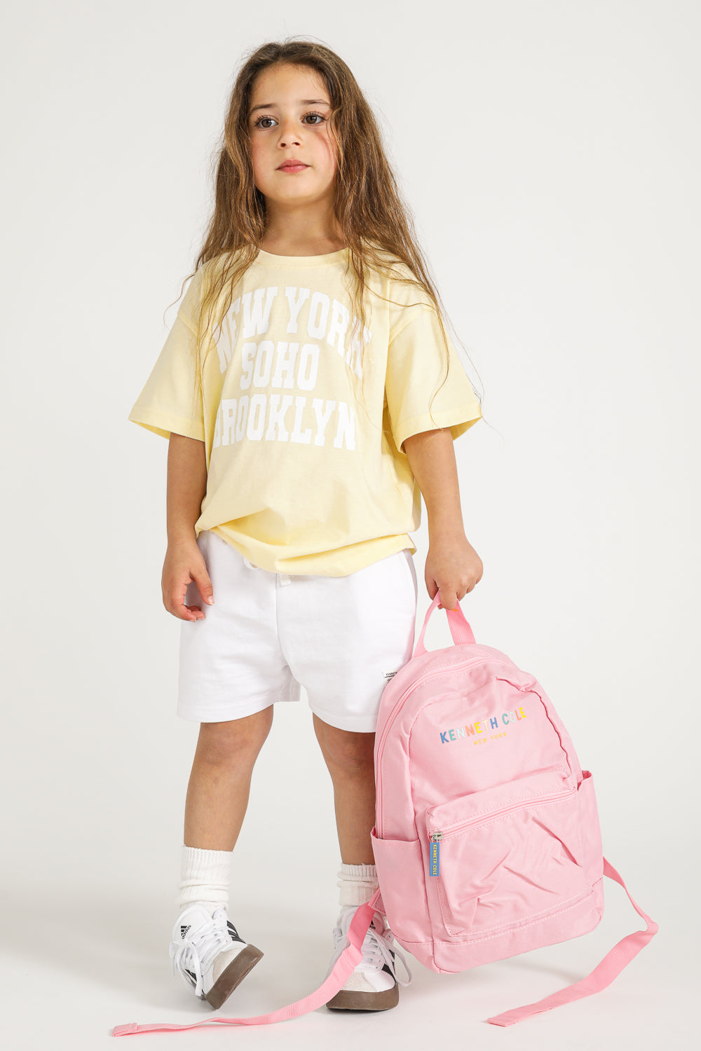 Drawstring Shorts with Logo Label