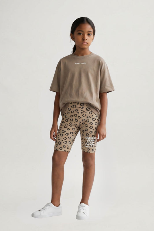 Girls' Oversized Cotton T Shirt