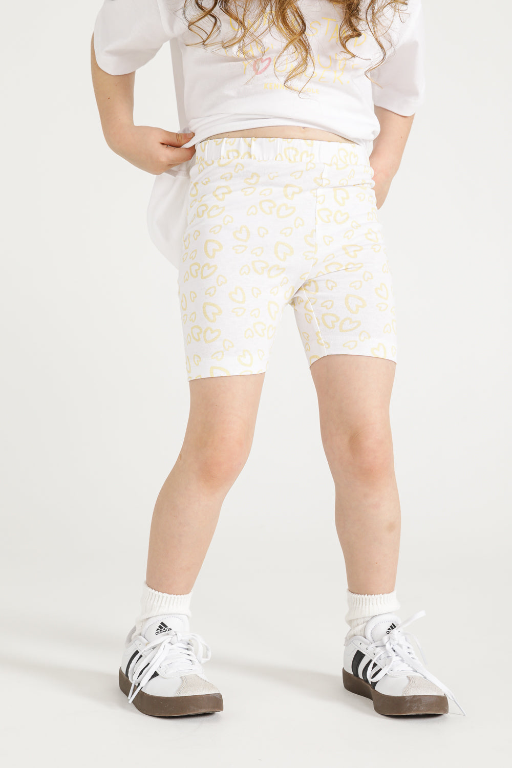 Heart Print Short Leggings