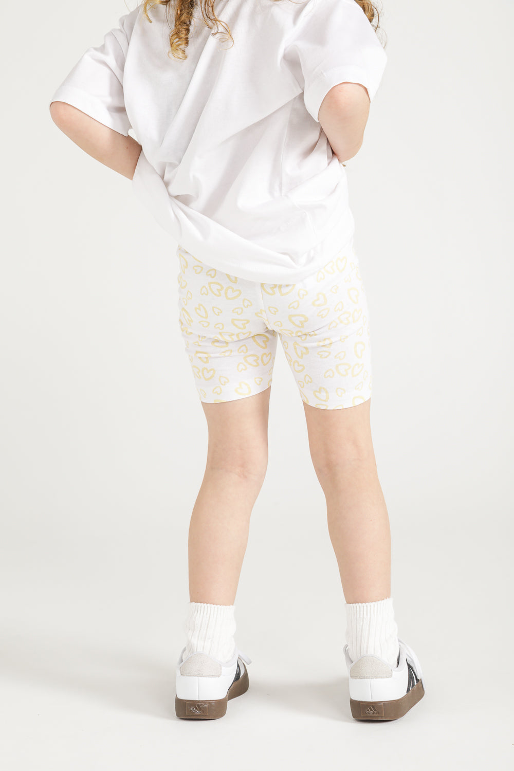 Heart Print Short Leggings