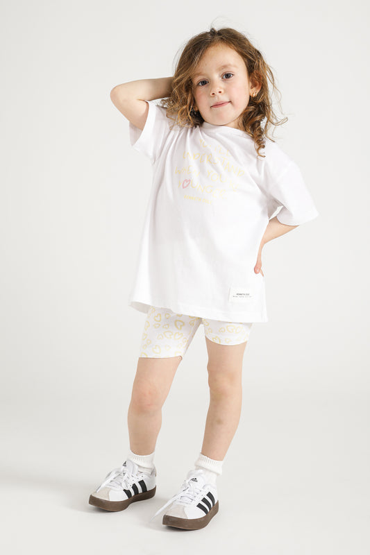 Heart Print Short Leggings