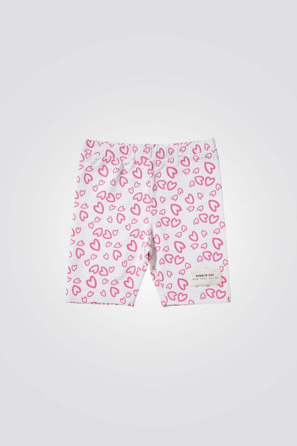 Heart Print Short Leggings