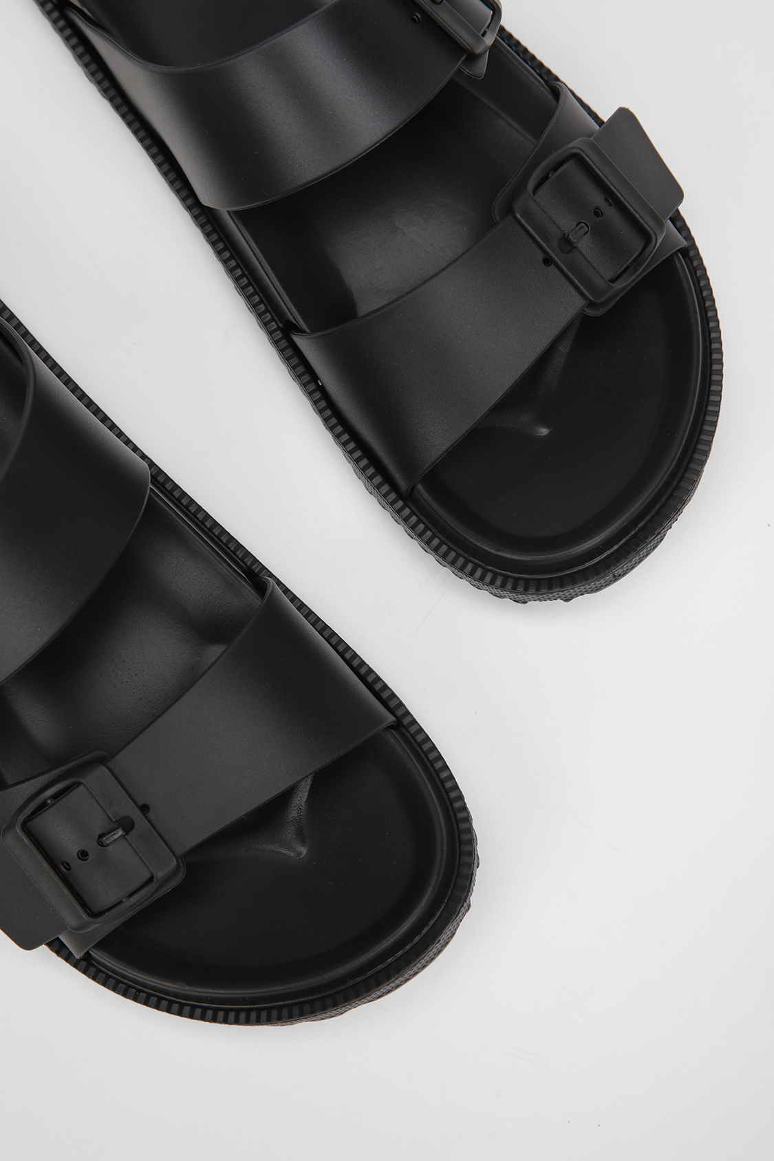 Buckle Strap Slide Sandals