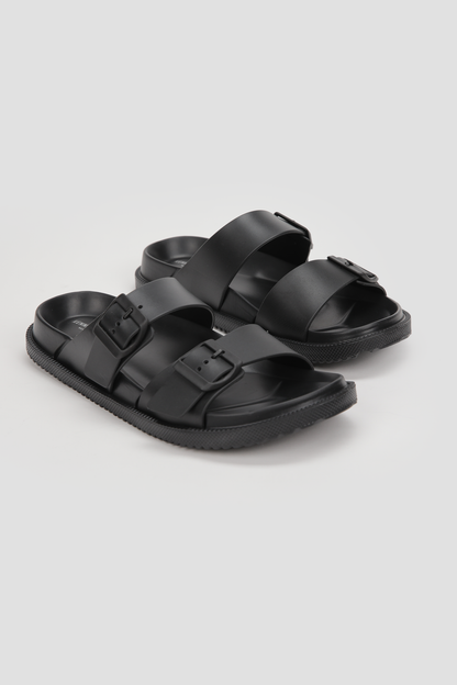 Buckle Strap Slide Sandals