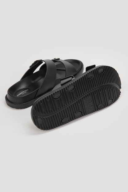 Buckle Strap Slide Sandals