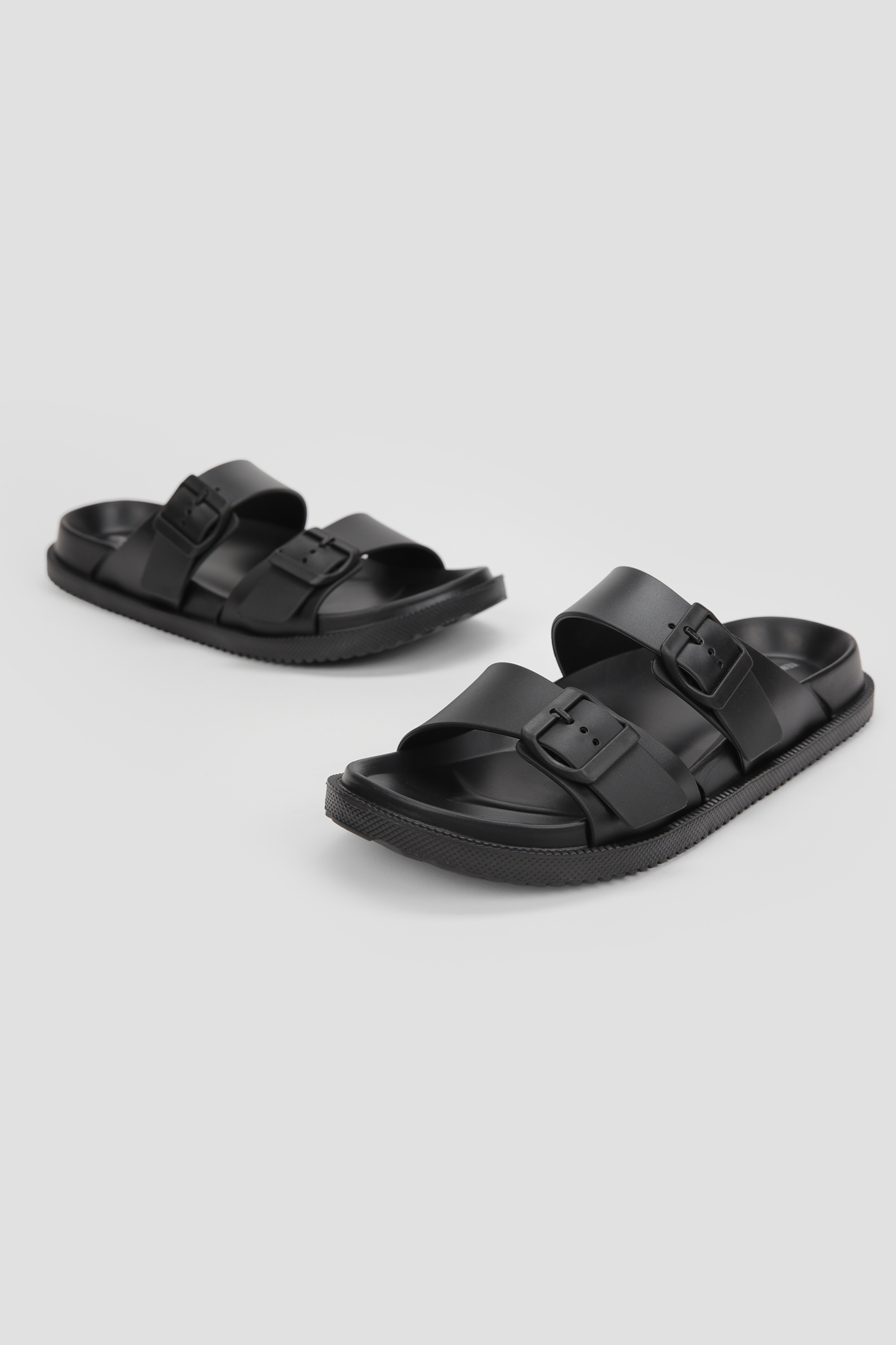Buckle Strap Slide Sandals